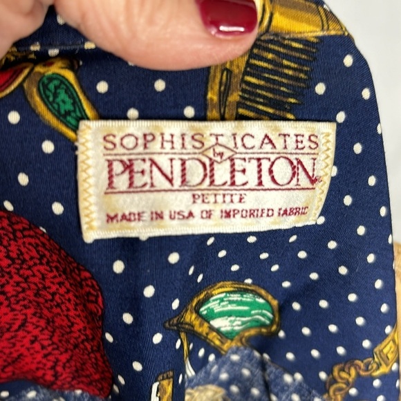 Vintage Rare Pendleton Novelty Print 2 piece set - Picture 11 of 11